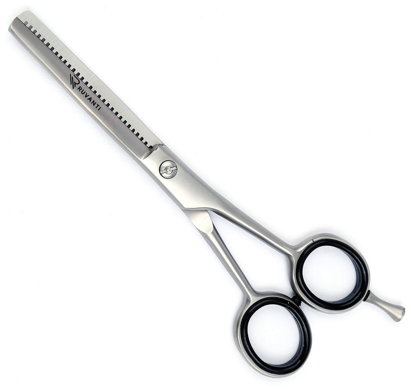 [Australia] - Professional Hair Thinning Shears - 6.5" Premium J2 Steel- Split End Trimmers - Sharp Barber Hair Thinning Scissors/Texturizing Scissors/Thinning Shear/Mustache Trimming Scissor for Kids Men and Women Grey 