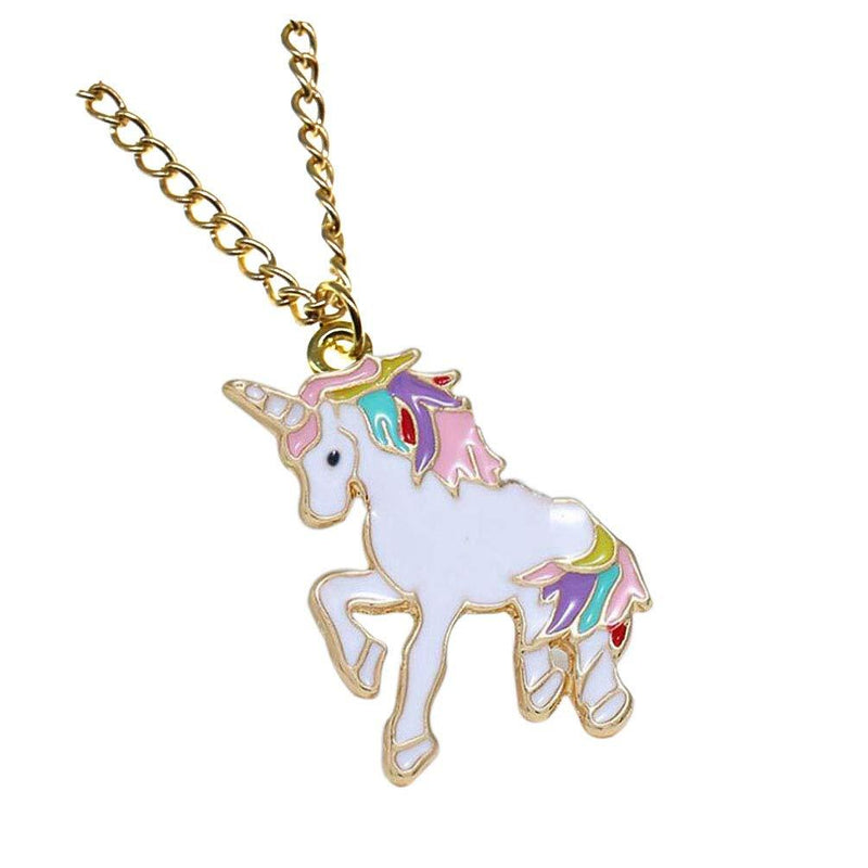 [Australia] - Unicorn Necklace Rainbow Unicorn Necklace Pendant Jewelry Gifts for Girls Best Friend Granddaughter Christmas Birthday Gifts Alloy Metal 