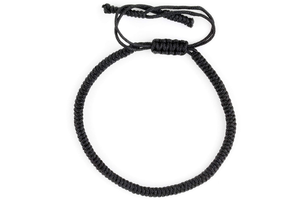 [Australia] - Dowling Brothers One Tibetan Monk Lucky Minimal Rope Buddhist Handmade Knot Bracelet … Black 