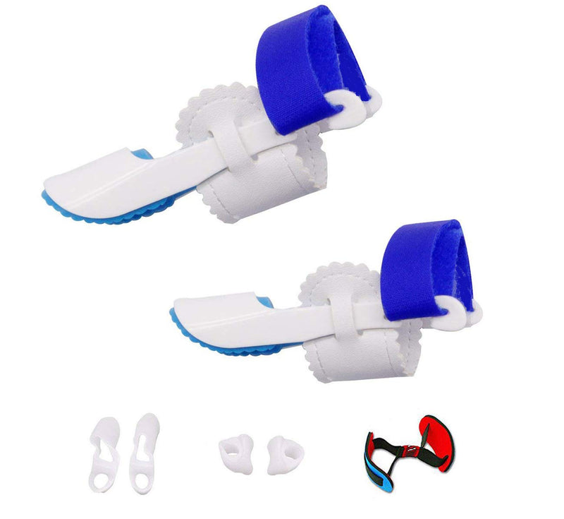 [Australia] - Bunion Corrector, Bunion Splints and Bunion Relief for Hallux Valgus, Big Toe Joint,Adjustable Bunion Splint Protector Sleeves kit F or Women and Men,7 pcs blue 