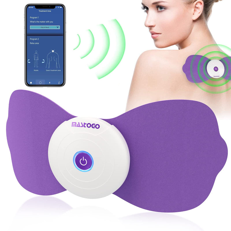 [Australia] - MASTOGO Wireless TENS & EMS Unit Back Pain Relief Massager - APP Controlled Bluetooth EMS Muscle Stimulator Machine for Back Shoulder Leg Neck Pain Relief 