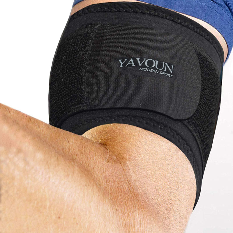 [Australia] - Tendonitis - Bicep ＆ Tricep Compression Sleeve/Wrap - Tricep Tendonitis, Bicep Tendonitis - Pain Relief for Bicep and Triceps Muscle Strains, Compression Arm Support (Black, 8.3" - 13.7" × W 2.97") 8.3\" - 13.7\"Ã— W2.97\" Black 