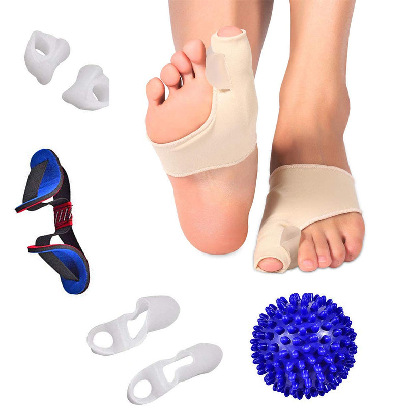 [Australia] - Bunion Corrector Splint Cushions Orthopedic Toe Separator Support Splint Turf Brace Spacer Straightener Protector Socks Hammertoe Relief Pain Treatment Elastic Cushion Hammer Toe Aid Alignment Insole 