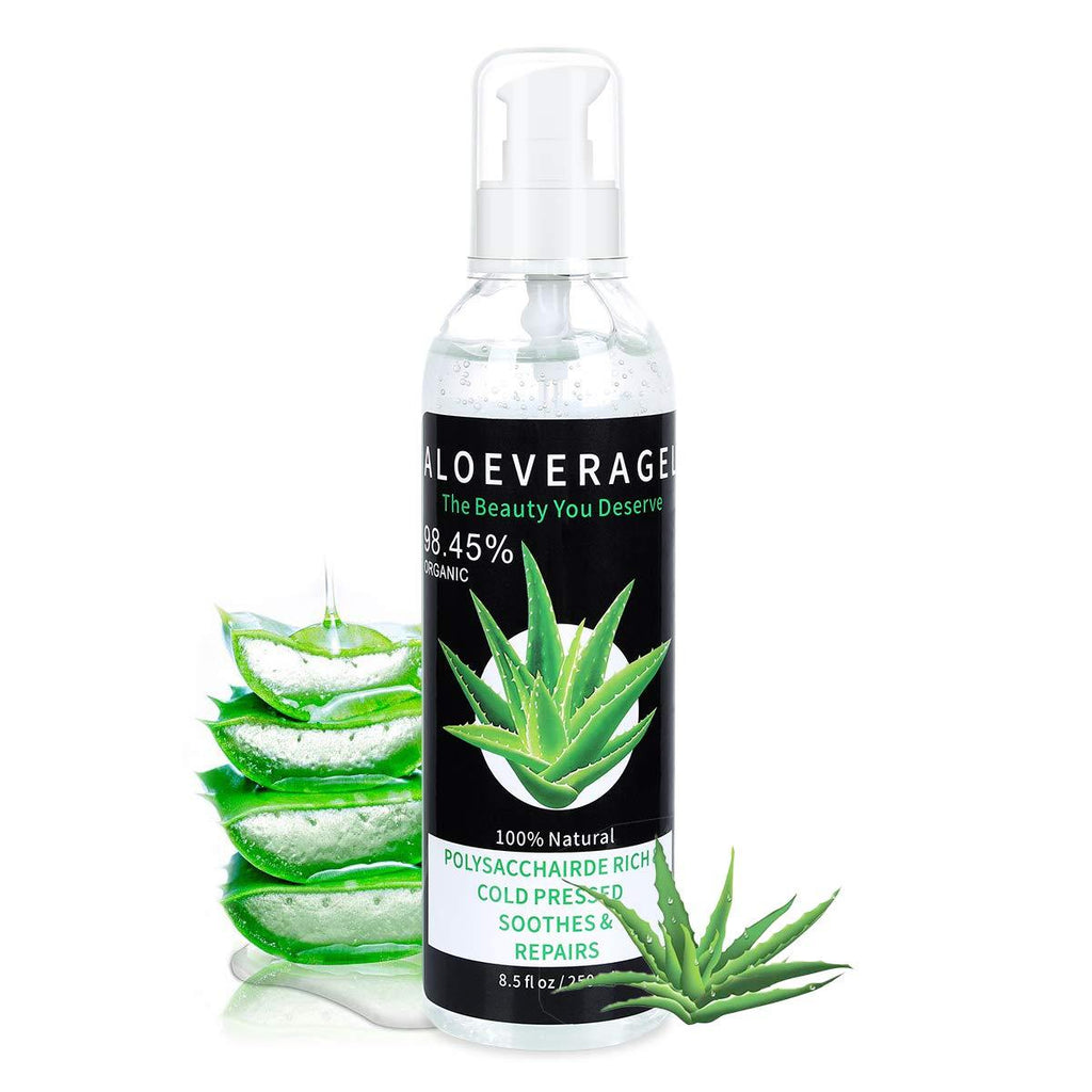 [Australia] - Aloe Vera Gel with 100% Naturally Aloe Barbadensis Great for Skin & Hair Care Pure Aloe Vera Absorbed Rapidly with No Sticky Residue 