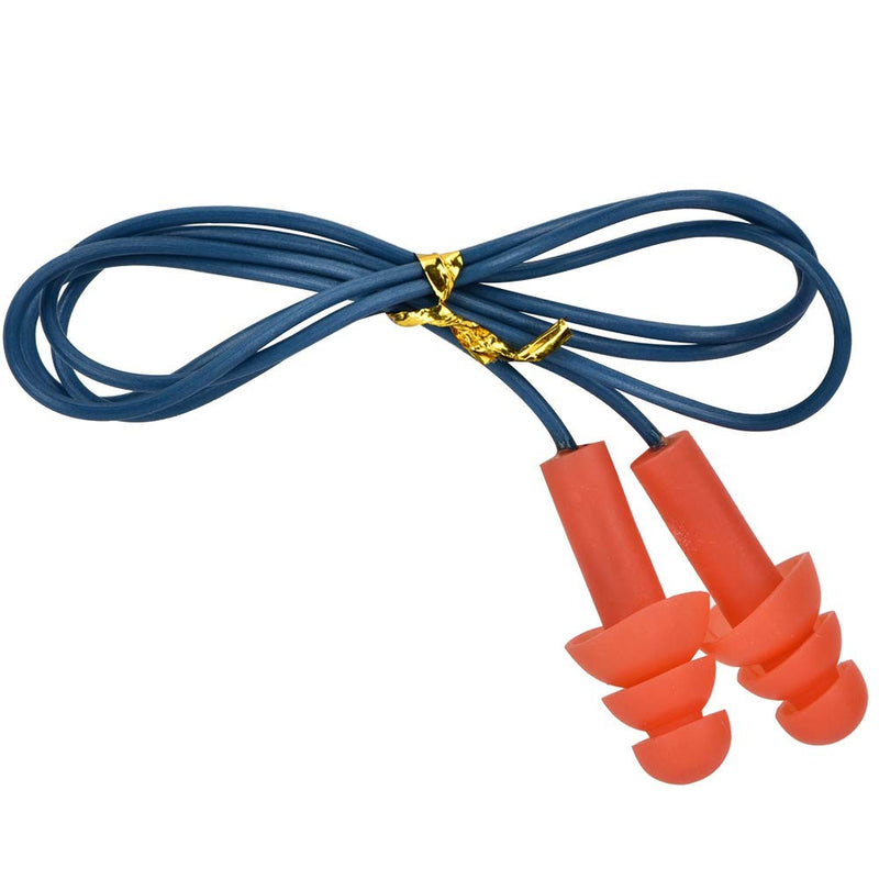 [Australia] - Corded Silicone Noise Reduction Ear Plugs，Metal Detectable Hearing Protection Ear Plugs，Noise Reduction Earplugs 