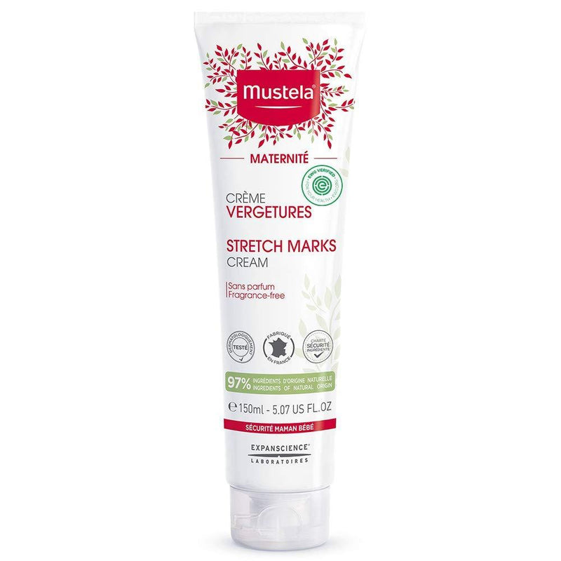[Australia] - Mustela Maternity Stretch Marks Cream for Pregnancy - with 97% Natural Ingredients & Avocado Peptides - Fragrance Free - EWG Verified - 5.07 Fl Oz New Packaging 