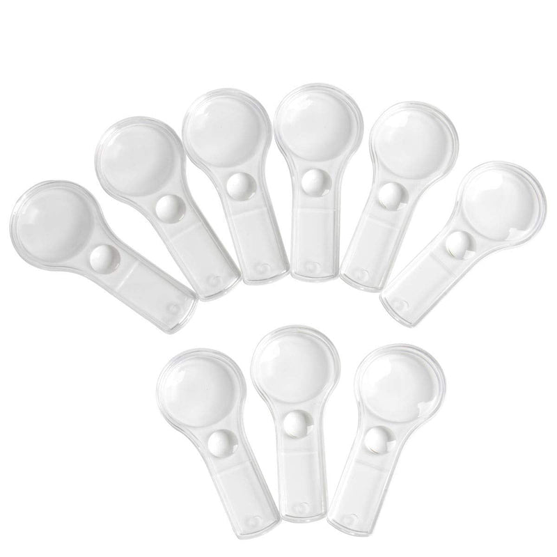 [Australia] - Hapy Shop 18 Pack Hand Lens 5X and 15X Magnifiers Handheld Plastic Magnifying Glasses for Home, Classroom Use Portable Reading Magnifiers 