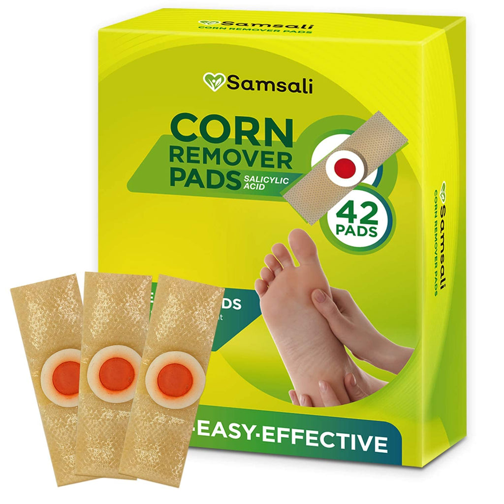 [Australia] - Samsali Corn Remover, 42 Corn Remover Pads, Toe Corn and Callus Removal, Corn Treatment Pads, Best Corn Remover Pads for Foot Corn Removal, 42 Pads 42 Count (Pack of 1) 