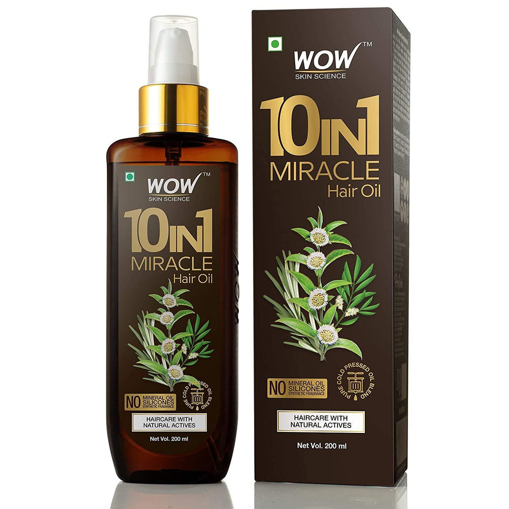 [Australia] - WOW Hair Oil, Reduce Hair Loss, Split Ends, Dandruff, Smooth, Thick Hair, Boost Hair Growth and Stronger Roots, Deep Clean For Healthy Scalp, All Hair Types, Adults and Children, 200 mL 