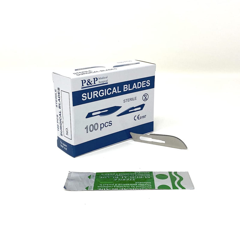 [Australia] - Disposable Surgical Scalpel Blades Sterile High Grade Carbon Steel 2.1% 10xx Individually Foil Wrapped by P&P MEDICAL SURGICAL Size 21 Box of 100 