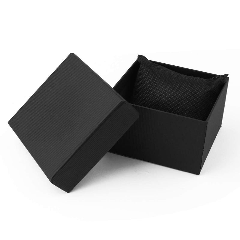 [Australia] - Sdootjewelry Single Watch Boxes, 12 Pack Bangle Bracelet Watch Boxes for Men and Women-Black 
