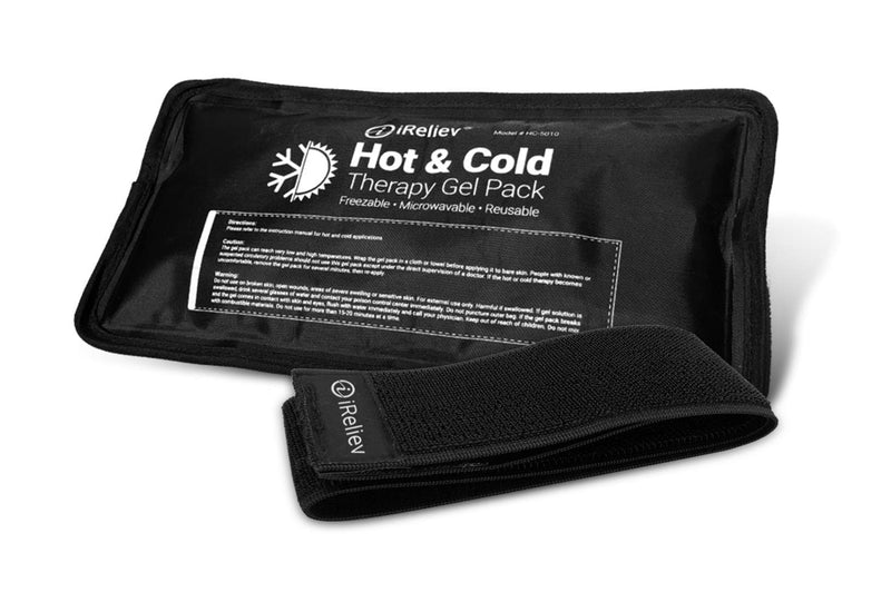 [Australia] - Ice Pack for Hot & Cold Therapy Gel Pack - Hot & Cold Relief, Reusable, Freezable & Microwaveable, Pain & Muscle Soreness, Arm, Leg, Knee, Shoulder, Back Pain Relief, Compression Pack & Strap Small (Pack of 1) 