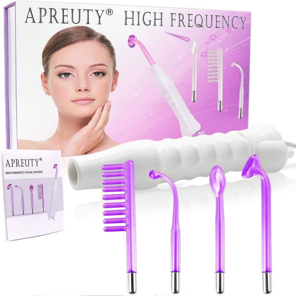 [Australia] - High Frequency Machine, APREUTY Portable Handheld High Frequency For Skin Tightening Wrinkles Beauty Eyes Body Care Wand Facial Machine Violet 