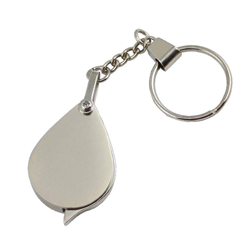 [Australia] - 15X Mini Keychain Pocket Magnifier Portable Foldable Magnifying Glass for Reading Maps Labels Crafts Coins 
