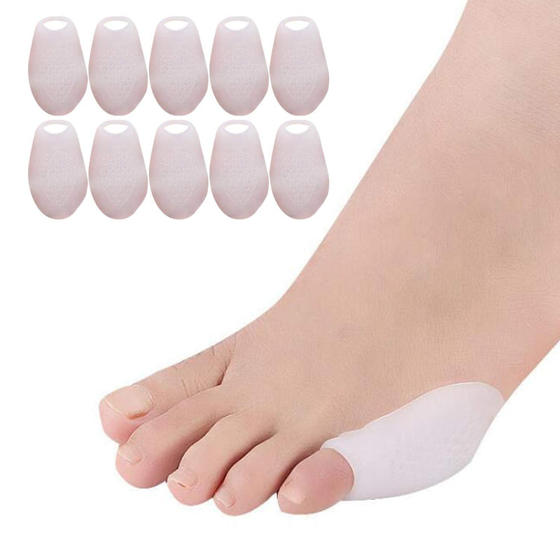 [Australia] - 5 Pairs Pinky Toe Protector Bunion Corrector New Material Gel Little Toe Separator Bunionette Cushion Sleeve Splint for Overlapping Toe, Pinky Hammer Toes. 