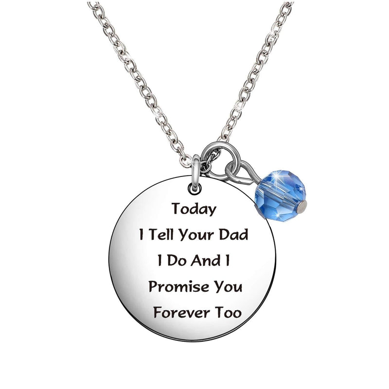 [Australia] - De&ai Daughter in Law Necklace, Wedding Day Birthday from Mother in Law Daughter-in-Law Necklace 