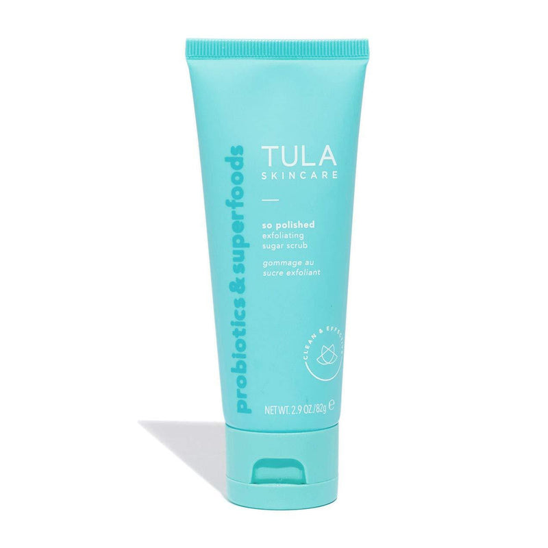 [Australia] - TULA Skin Care So Polished Exfoliating Sugar Scrub | Face Scrub, Gently Exfoliates with Sugar, Papaya, and Probiotic Extracts for a Softer and Radiant-Looking Complexion | 2.9 oz. 