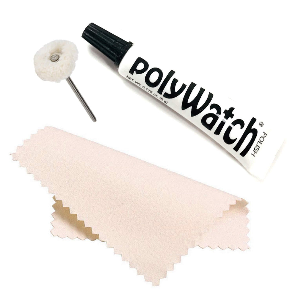[Australia] - Polywatch Plastic Watch Crystal Scratch Remover String Buff Soft Polisher and Polishing Cloth 