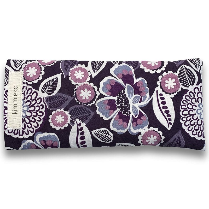 [Australia] - Kimmieko Weighted Eye Pillow for Eyes and Forehead | Washable Case with Organic Lavender and Flax Seed insert | Post Yoga Relaxation (Magenta Flow) Magenta Flow 