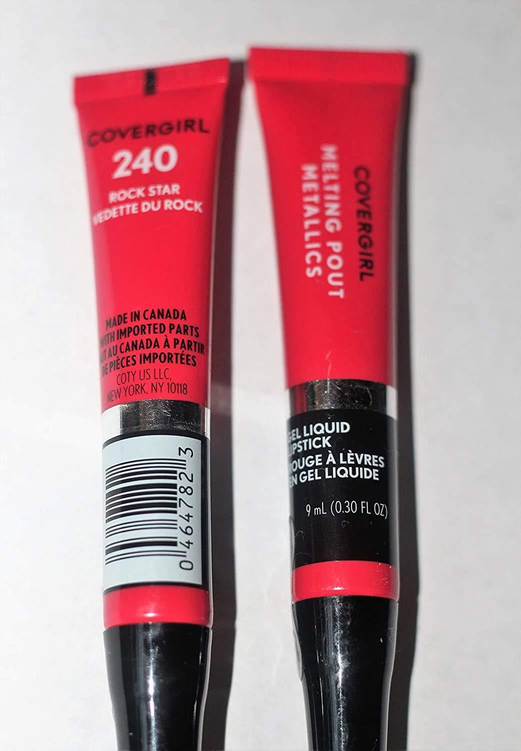 [Australia] - Pack of 2 CoverGirl Melting Pout Metallics Gel Liquid Lipstick, Rock Star 240 