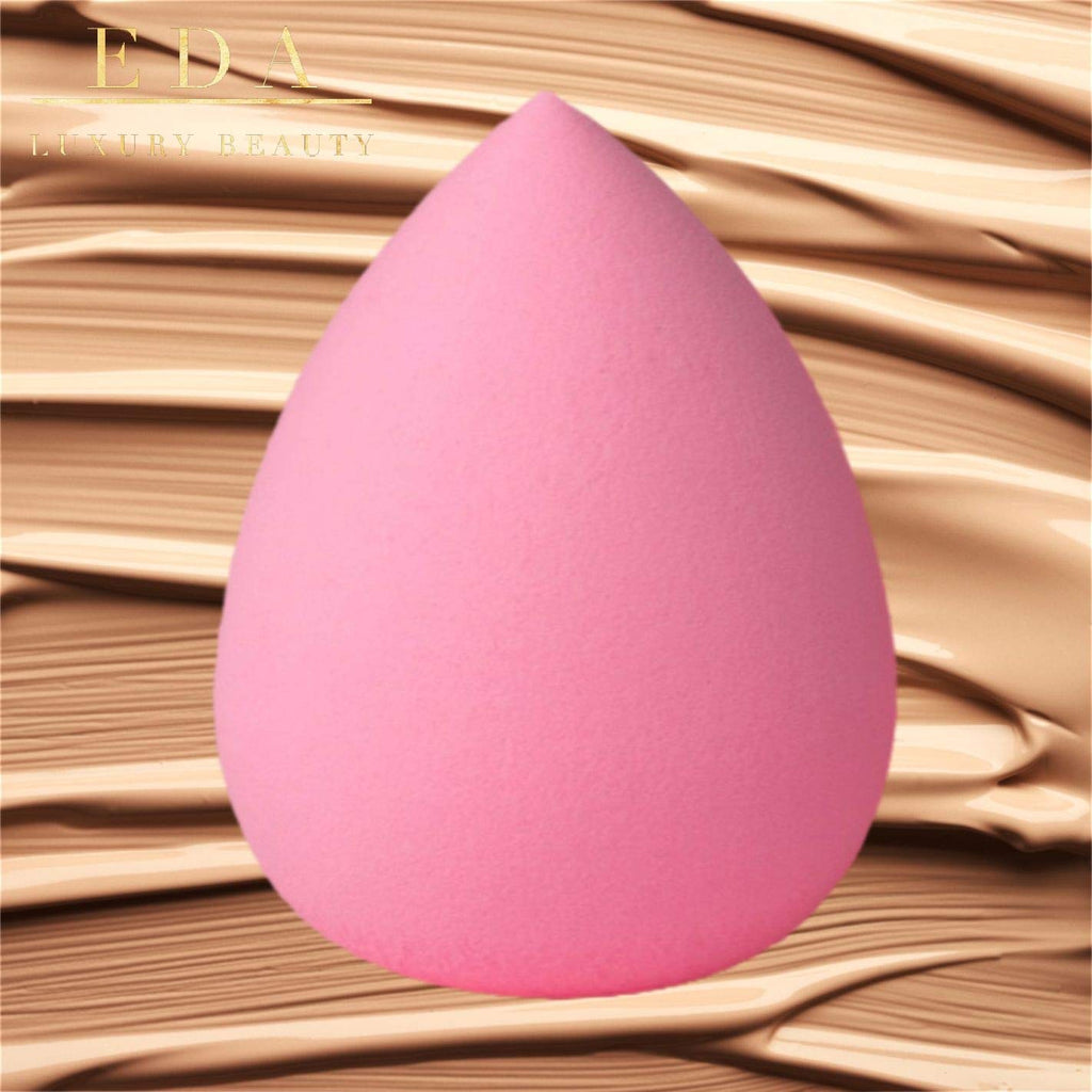 [Australia] - EDA LUXURY BEAUTY NUDE PINK Ultimate BEAUTY SPONGE Blender Egg Shape FLAWLESS Makeup Sponge Blending Liquid Foundation Concealer Cream Blush Contour Powder Extra Smooth Perfect Puff Latex Free Vegan WATER DROP(PINK) 