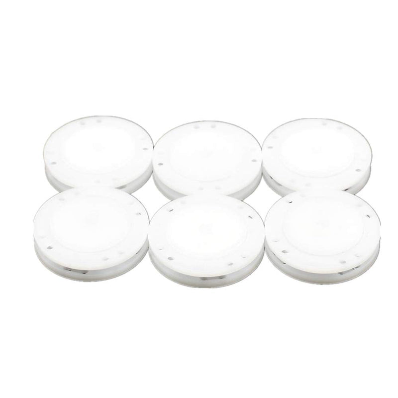 [Australia] - 41L Magnetic Coat Buttons 26mm/1” Invisible Hidden Sewing Button Nylon with Magnets Inside for Coat Jacket Suitcase Bag Windbreaker Pajamas FBM Shipment 6pcs (26mm, White) 