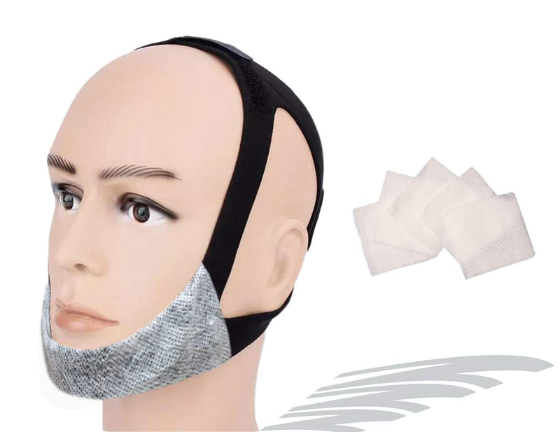 [Australia] - CPAP Chin Strap No Itchy No Odor No Stain, for Small to Medium Size, CPAP Supplies for Sensitive Skin, Non-invasive Anti Snoring Chin Strap wo Irritation, Open Mouth Breathing Prevention Strap 
