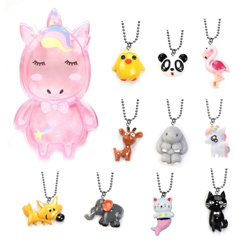 [Australia] - SUNOVELTIES 12 Pack Unicorn Birthday Party Favor Supplies Pinata Jewelry Set Boys Girls Gift Zoo Set 