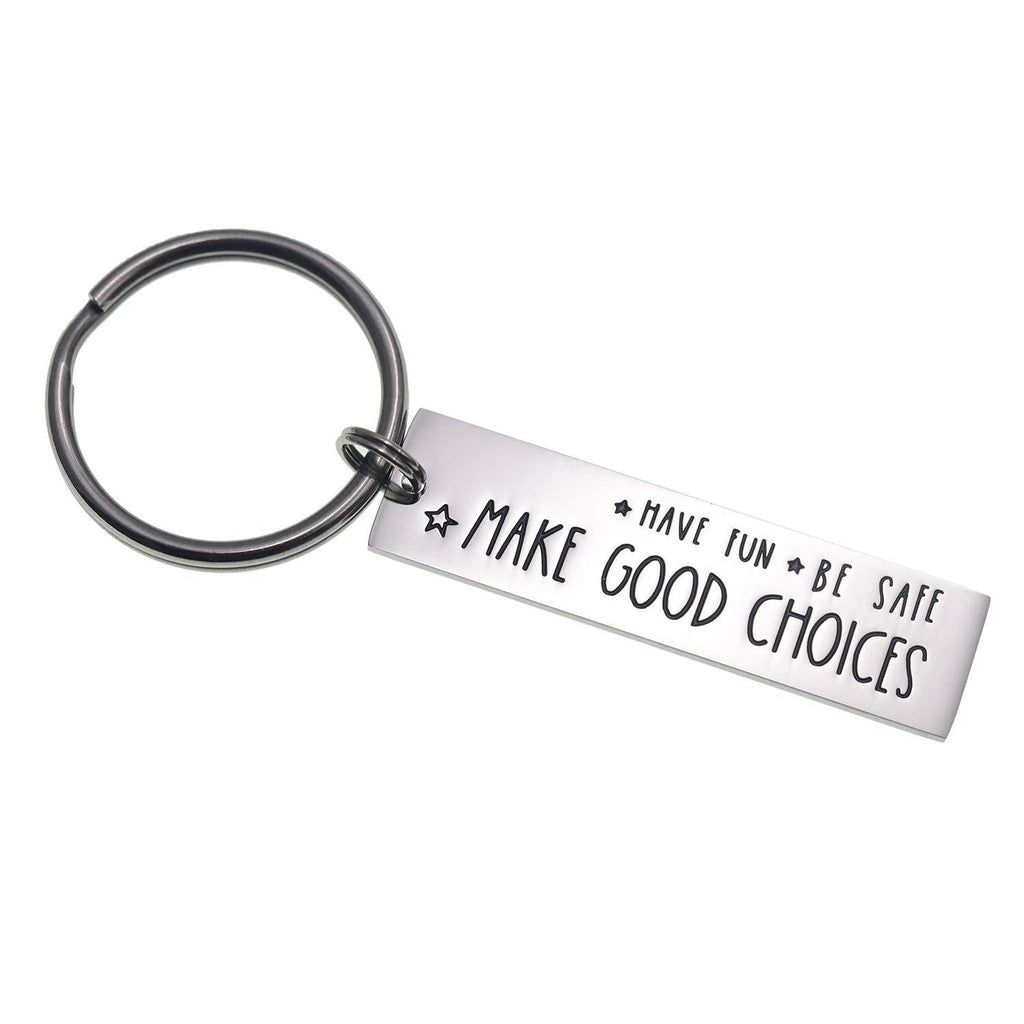 [Australia] - LParkin College Student Gifts High School Graduation Gifts Fun Keychain for Daughter Mom- Have Fun Be Safe Call Your Mom Keychain for Her Him Have Fun Be Safe Make Good Choices 