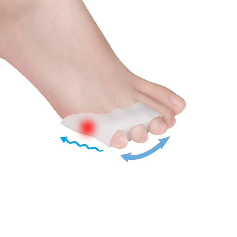 [Australia] - Pinky Toe Separator Tailors Bunion Pads, (10PCS) New Material, Gel Little Pinky Toe Protectors Sleeve for Tailor's Bunions, Curled Pinky Toes, Overlapping Toe, Blisters, Pain Relief from Friction Pinky Toe Separator 