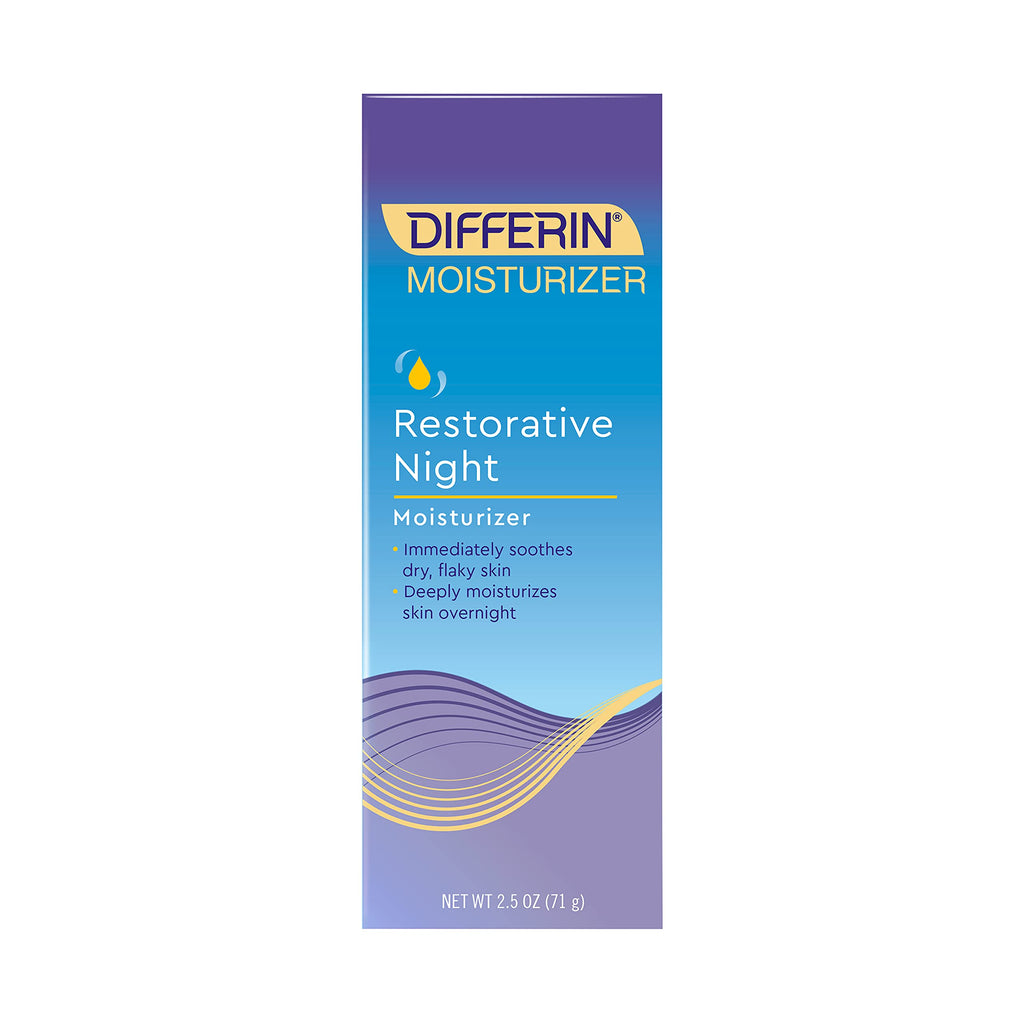 [Australia] - Night Cream with Hyaluronic Acid by the makers of Differin Gel, Restorative Night Moisturizer, Gentle Skin Care for Acne Prone Sensitive Skin, 2.5 oz 