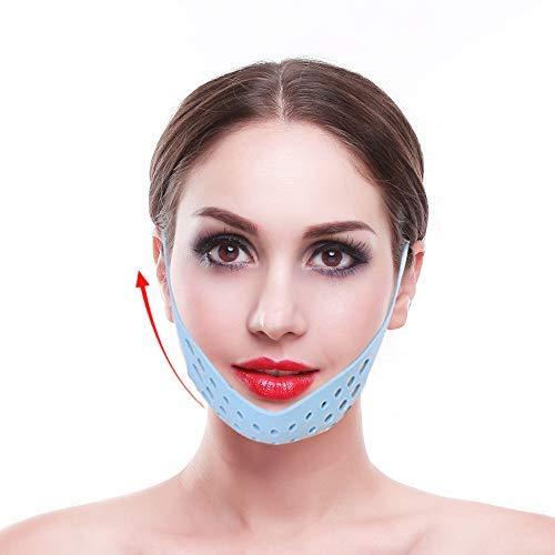 [Australia] - Face Lifting Belt Facial Firming Mask V-Face Shaping Tool Comfortable and Anti-Stress Facial Belt Bandage 