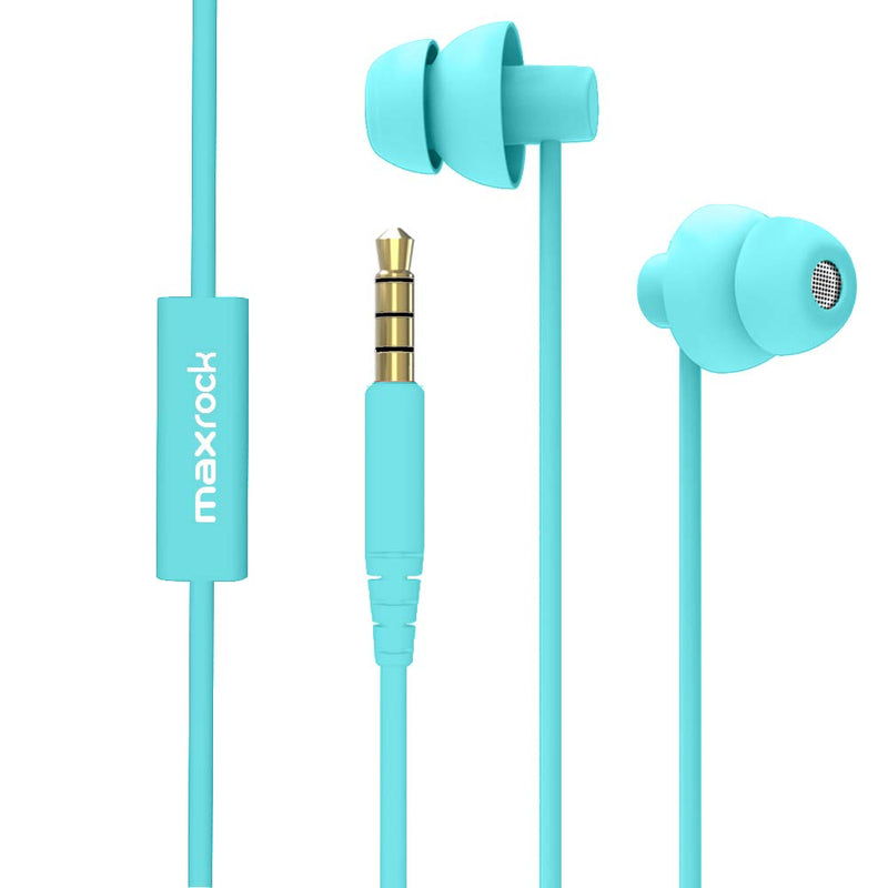 [Australia] - MAXROCK Sleep Earplugs - Noise Isolating Ear Plugs Sleep Earbuds Headphones with Unique Total Soft Silicone Perfect for Insomnia, Side Sleeper, Snoring, Air Travel, Meditation & Relaxation (acid blue) Acid Blue 
