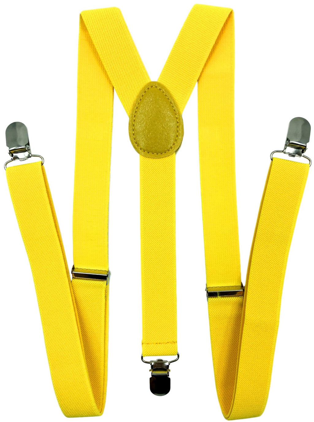 [Australia] - Consumable Depot Solid Color Suspenders Y-Back | Adjustable and Elastic | Yellow 