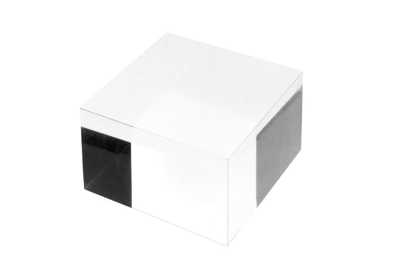 [Australia] - RY DISPLAY Clear Polished Acrylic Cube Acrylic Square Display Block Acrylic Jewelry Display Stand Ring Showcase Display Holder (2" x 4" x 4") 2" x 4" x 4" 