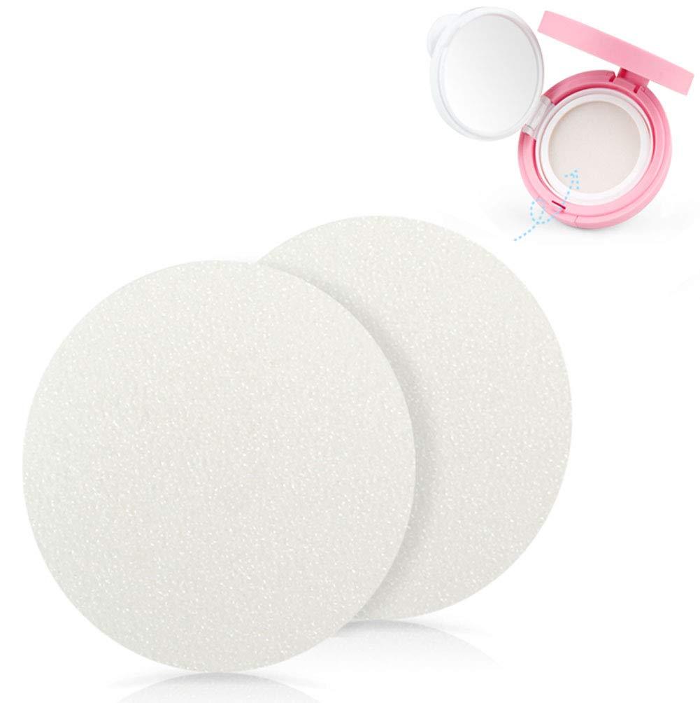 [Australia] - 8PCS Women Air Cushion Sponge Core Replacement Makeup Round Sponge Powder Puff Compact Powder Puff Blender Sponge Replacement For BB CC Cream Liquid Cosmetic Foundation Fit All Skin Types (White) 