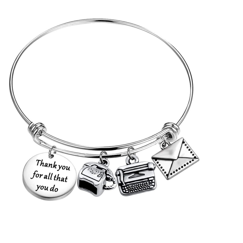 [Australia] - TIIMG Secretary Gift Administrative Assistant Bracelet Thank You for All That You Do Bracelet Coworker Leaving Gift Retirement Gift for Her Thank you Secretary 