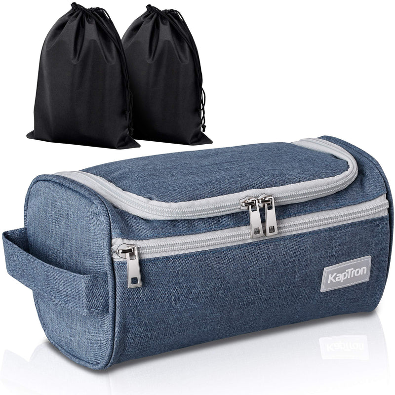 [Australia] - Travel Toiletry Bag - Small Portable Hanging Cosmetic Organizer for Men & Women | Makeup, Toiletries, Hygiene Accessories, Shaving Kit, Clippers & Grooming Tools | Waterproof | Bathroom, Shower, Gym 