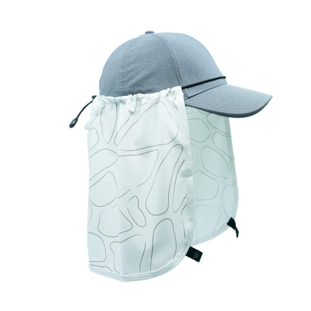 [Australia] - Sprigs Sun Protection Hat Shade Attachment with SPF 45+ & Cooling Fabric White Pebble 