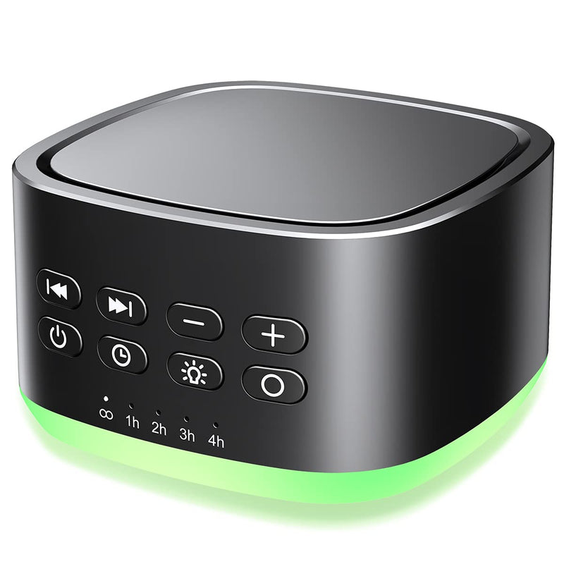 [Australia] - Magicteam White Noise Machine 10 Colors Lights and 25 Soothing Sounds Sleep Sound Machine with 5 Timers with Memory Feature Portable Sound Machine for Baby Adults. 