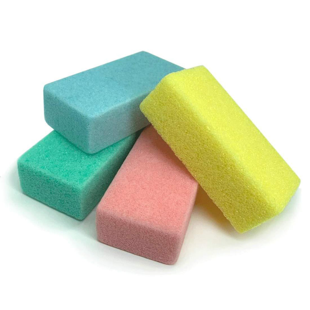 [Australia] - Maryton Pumice Sponge for Feet, Ultimate Pedicure Stone Callus Remover & Foot Scrubber Bulk Pack of 4(Assorted Colors) 