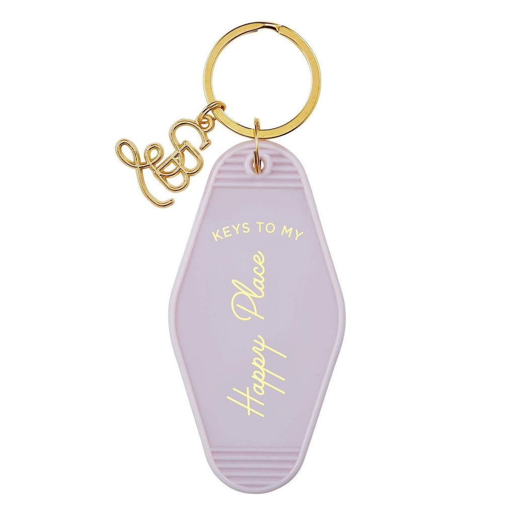 [Australia] - Santa Barbara Design Studio Etc. Collection Vintage Style Motel Key Ring, Happy 