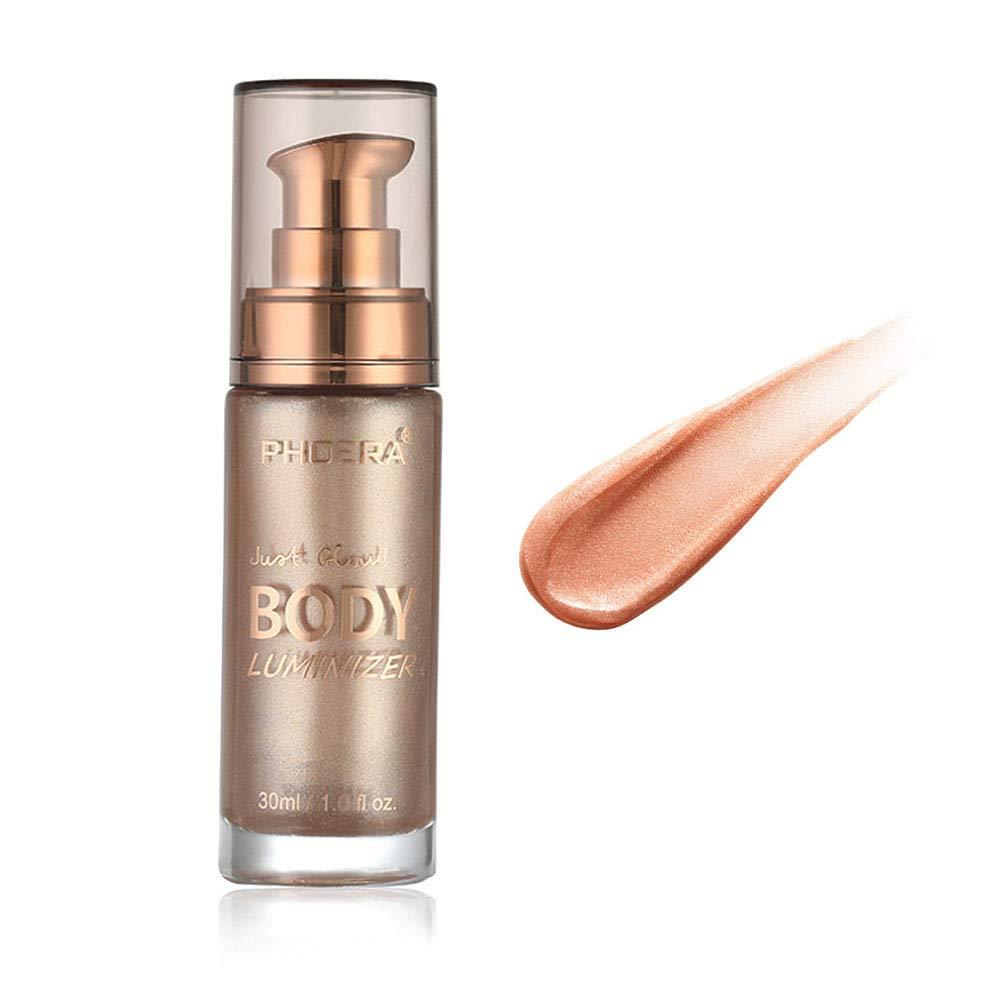 [Australia] - Liquid Illuminator, Firstfly Body Highlighter Makeup Smooth Shimmer Glow Liquid Foundation for Face & Body (#01 Rose Gold) #01 Rose Gold 