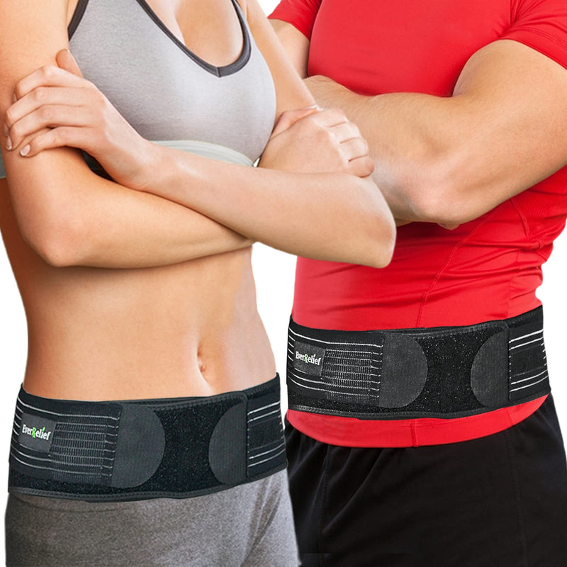 [Australia] - EverRelief SI Belt Hip Brace- Sacroiliac Joint Support for Men & Women-Fully Adjustable Sciatica Brace Relieves Back, Pelvic & Hip Pain-Large Large (Pack of 1) 