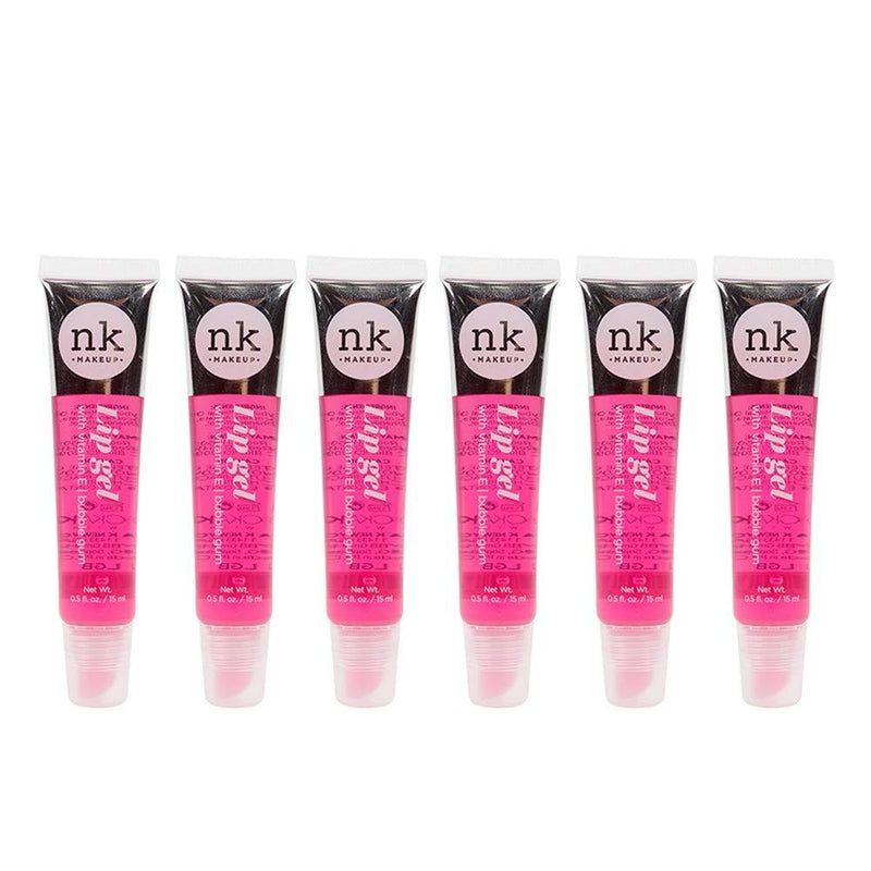 [Australia] - NICKA K NEW YORK Lip Gel Color with Vitamin E - Bubble Gum (6PACK) 6PACK 