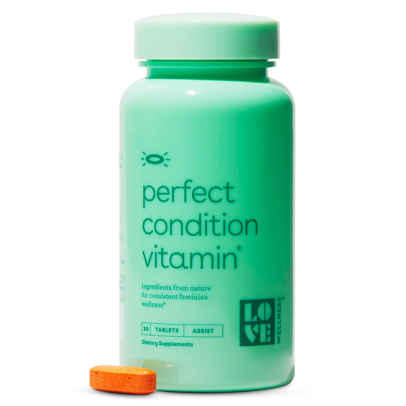 [Australia] - Love Wellness Perfect Condition Vitamin, 30 Tablets - Helps Support Feminine Wellness, Vaginal & Gut Health - Provides Healthy Candida Cleanse with Coconut Oil, Folic Acid, Turmeric & Boron 