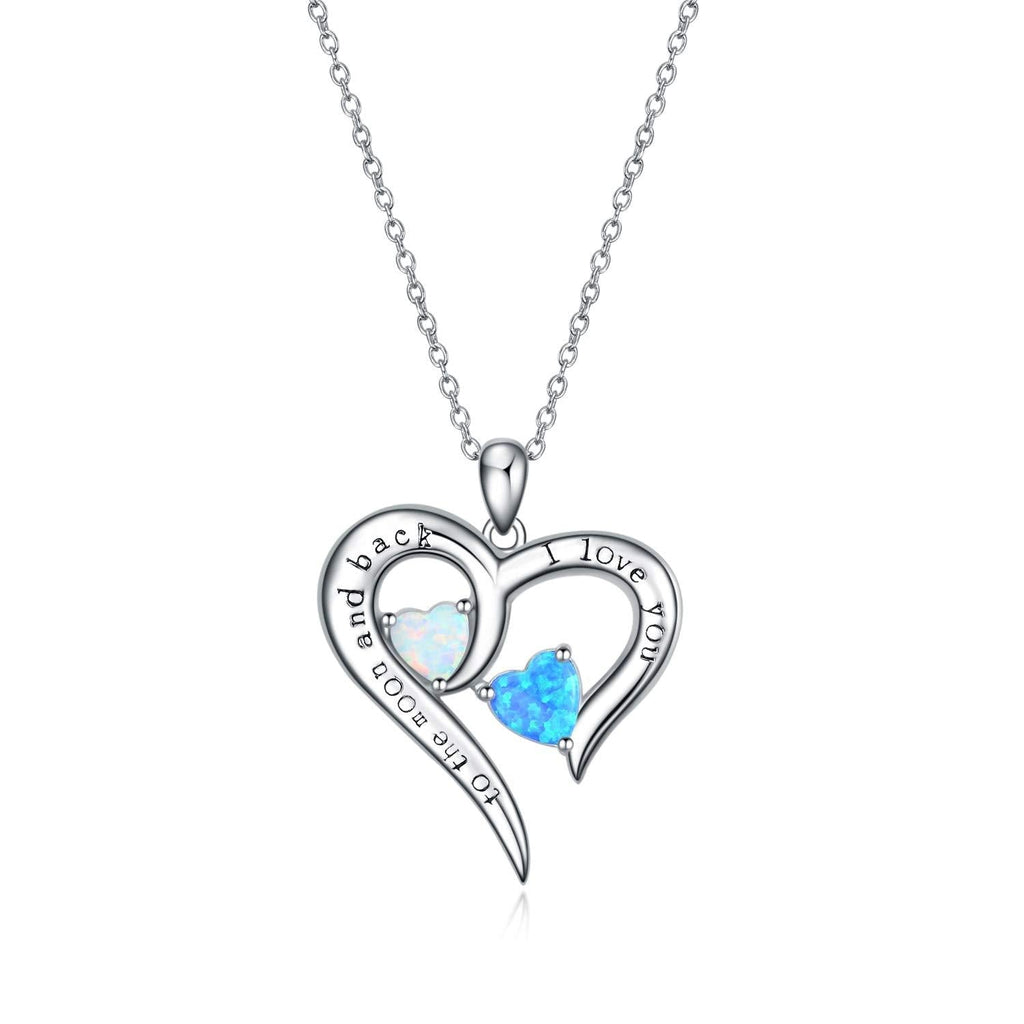 [Australia] - SOULMEET S925 Heart Jewelry Gifts for Mother’s Day Birthday Idea for Mother from Daughter Son, Fine Jewelry Necklace Gifts for Mom I Love You 