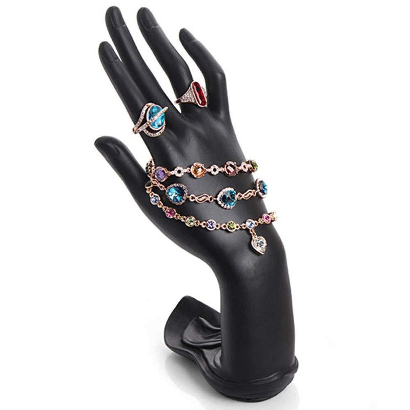 [Australia] - Homanda Black Resin Hand Form Ring Hand Chain Display Stand Holder Organizer 