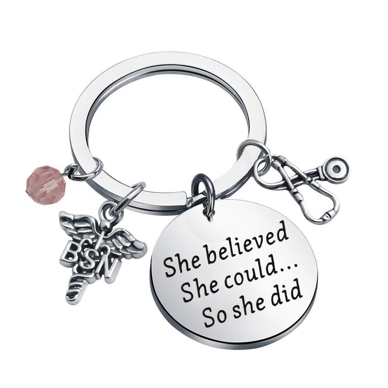 [Australia] - TIIMG BSN Gift Bachelor of Science in Nursing Nurse Gift BSN Graduation Gift She Believed She Could So She Did Medical School Grad Gifts Nursing Student Gift She Believed KR BSN 