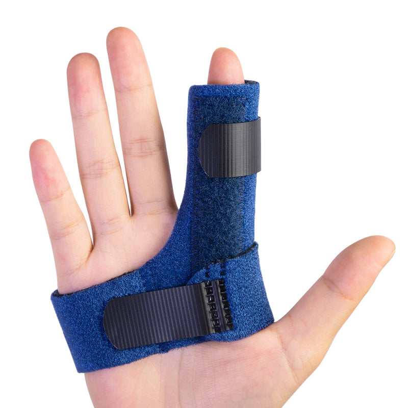 [Australia] - Sumifun Finger Brace, Trigger Finger Splint for Index Middle Ring Pinky Finger Arthritis Pain, Tendon Injury, Broken Mallet Finger Stabilizer Supports for Dislocated Knuckle Immobilizer Wrap for Right Hand 